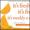 Canadian Legal Newswire "Fresh" Ad